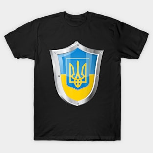 Tryzub Ukraine Badge T-Shirt